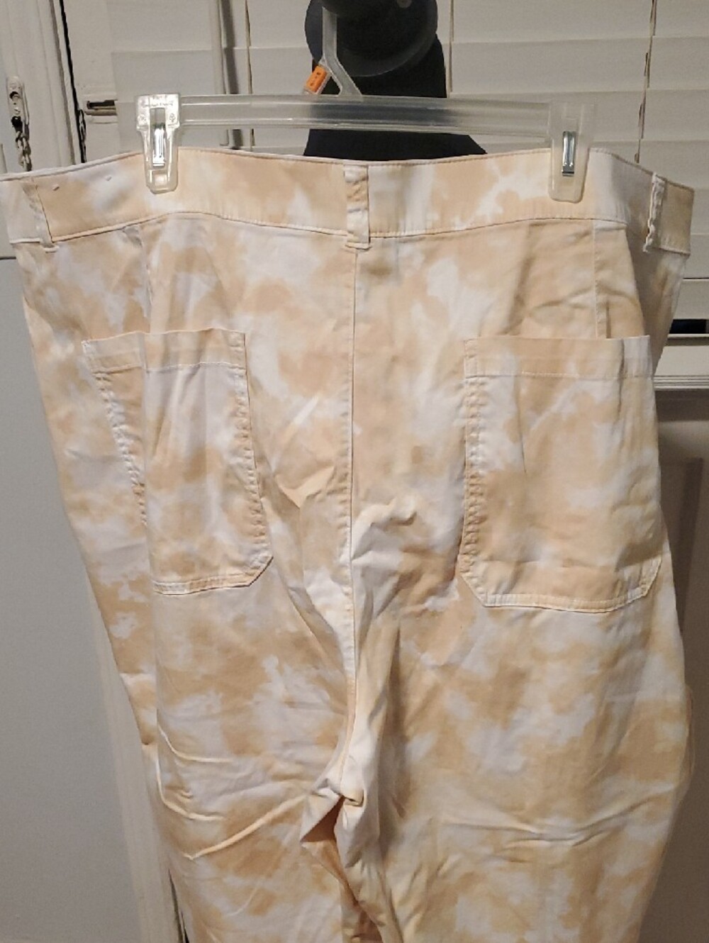 Lane Bryant Tan and White Label Cotton Blend Capris - Picture 7 of 8